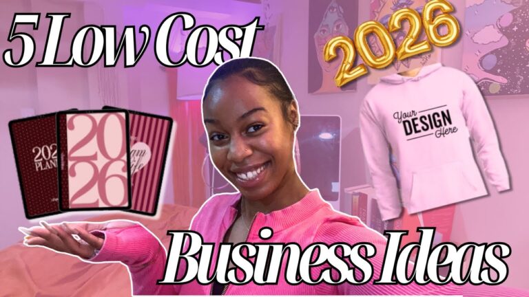 5 SMALL BUSINESS IDEAS TO START IN 2026 | BUDGET FRIENDLY BUSINESS IDEAS FOR 2026
