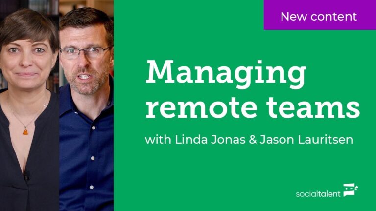 Managing remote teams *NEW CONTENT*