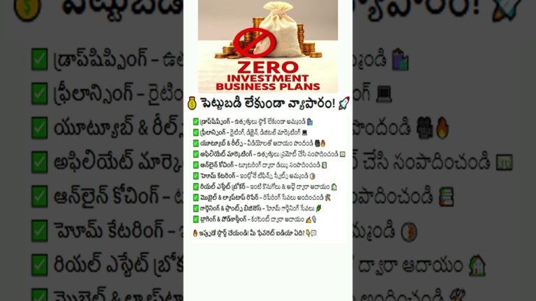 Startup Ideas Telugu || Business Ideas With Low Investment || Business Ideas 2026
