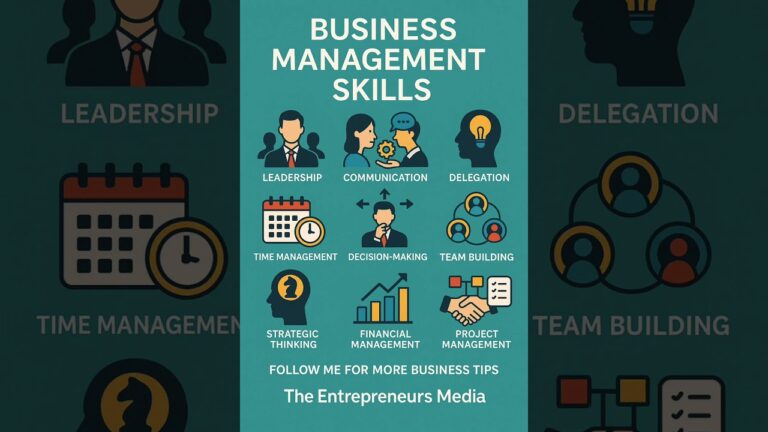 9 Powerful Business Management Skills to Grow Your Business | The Entrepreneurs Media #business