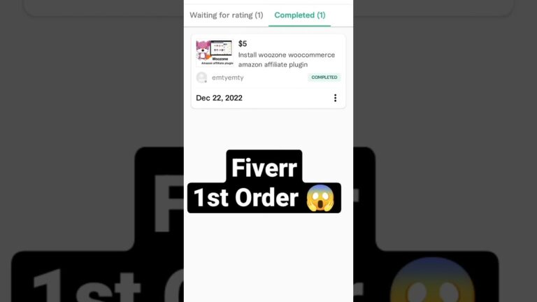 fiverr 1st order  | fiverr complete first order | Fiverr order kaise le | Fiverr gig