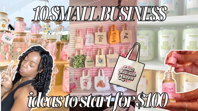 10 SMALL BUSINESS IDEAS YOU CAN START FOR $100 | Entrepreneur Tips