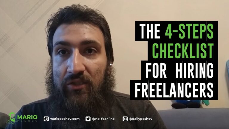 The 4-Steps Checklist For Hiring Freelancers | Mario Peshev