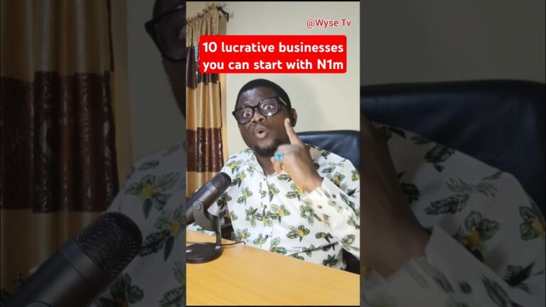 10 lucrative businesses you can start with one million naira #business #startupbusiness #capital